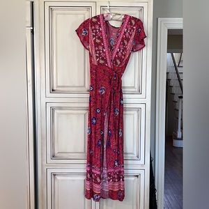 Cute wrap maxi dress
